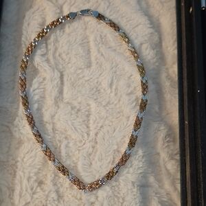 Elegant Gold and Silver Women's Necklace